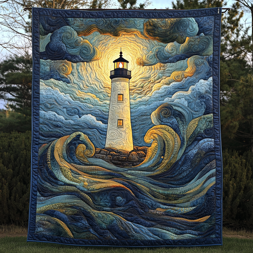 Harbor Light Quilted Blanket - Throw (55" x 60")