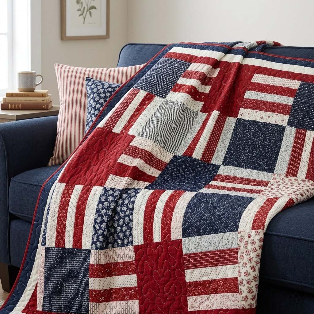 Harbor Stripe Quilted Blanket - Baby (30" x 40") - Pack 1