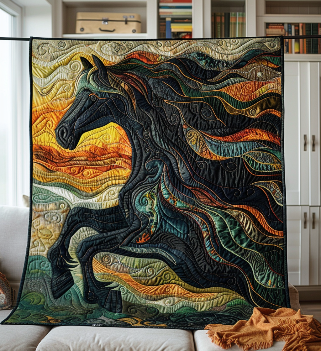 Harmony Motion Quilted Blanket - Throw (55" x 60")