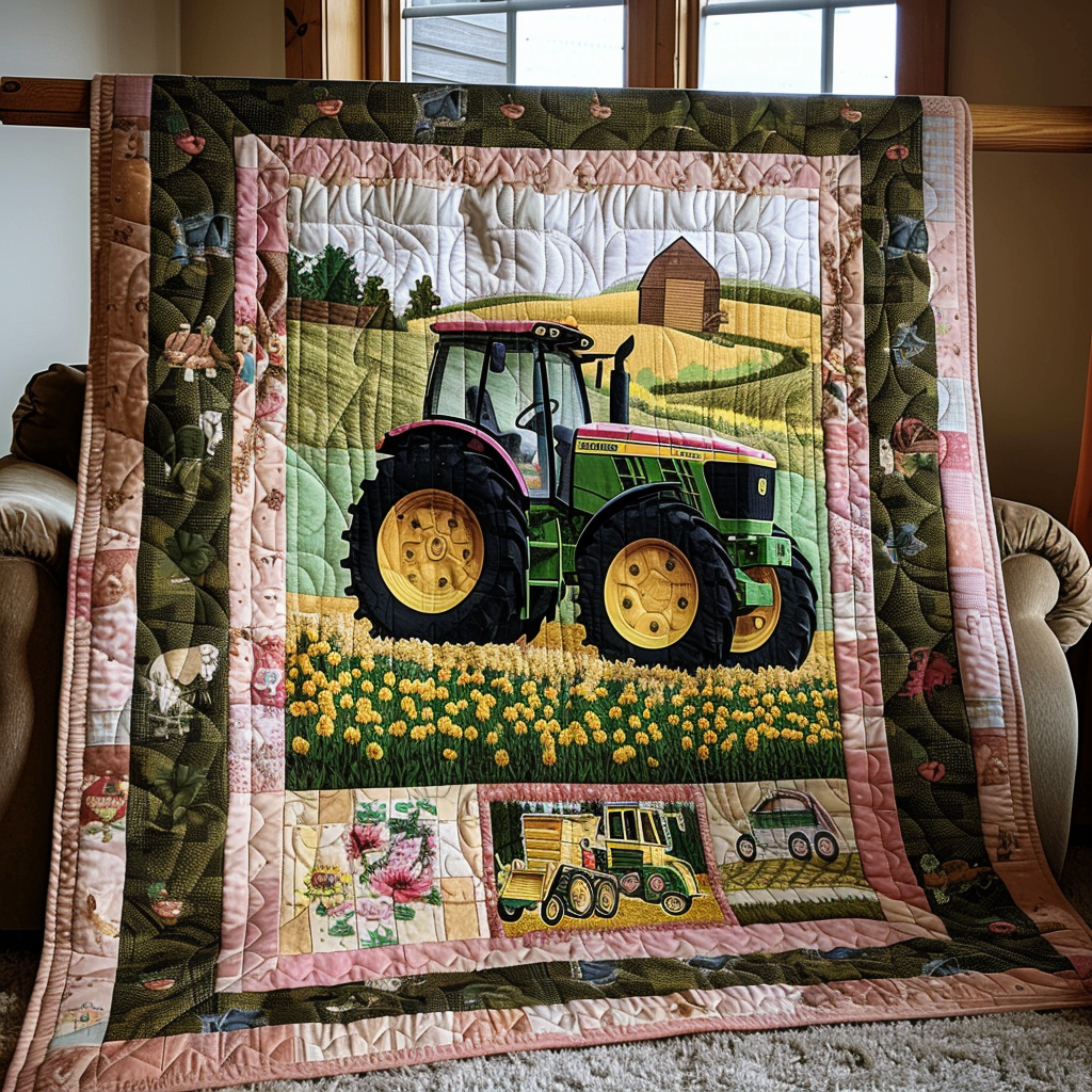 Harvest Harmony Quilted Blanket - Throw (55" x 60")