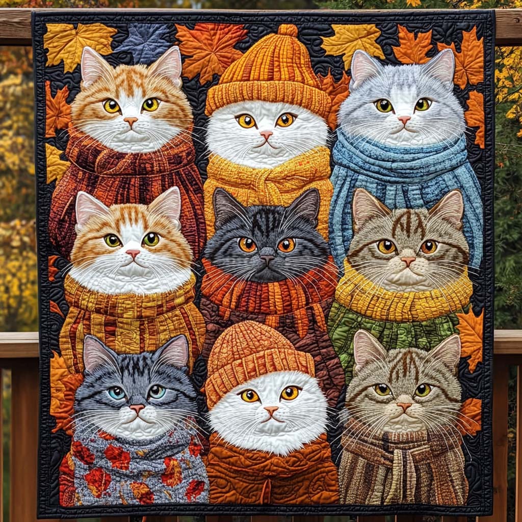 Harvest Hues Quilted Blanket - Throw (55" x 60")