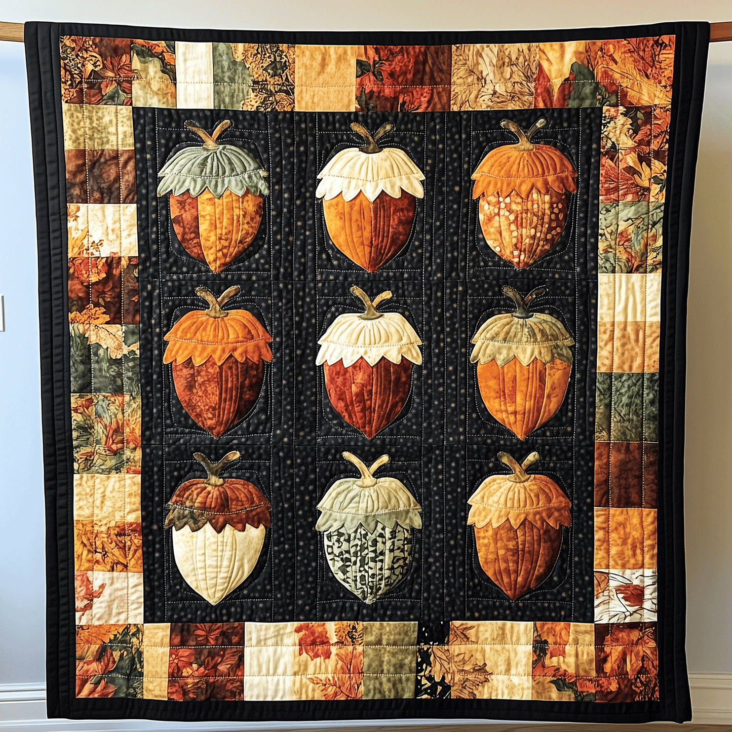 Harvest Hues Quilted Blanket - Throw (55" x 60")