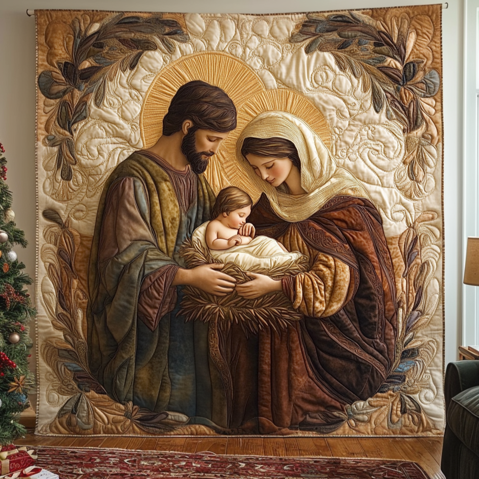 Heaven On Earth Quilted Blanket - Throw (55" x 60")