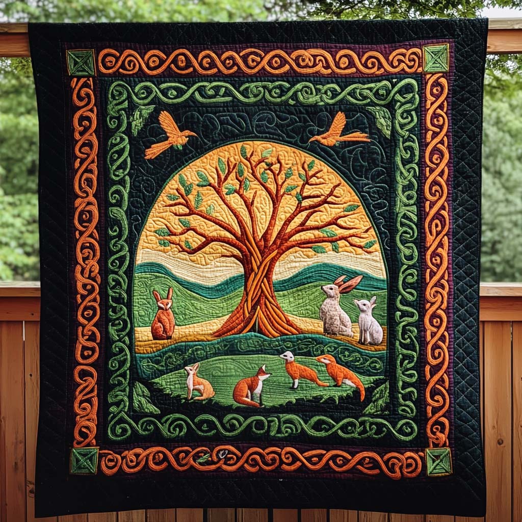 Heavenly Arbor Quilted Blanket - Throw (55" x 60")