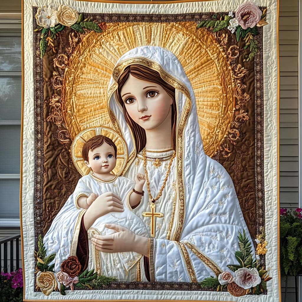 Heavenly Light Quilted Blanket - Throw (55" x 60")