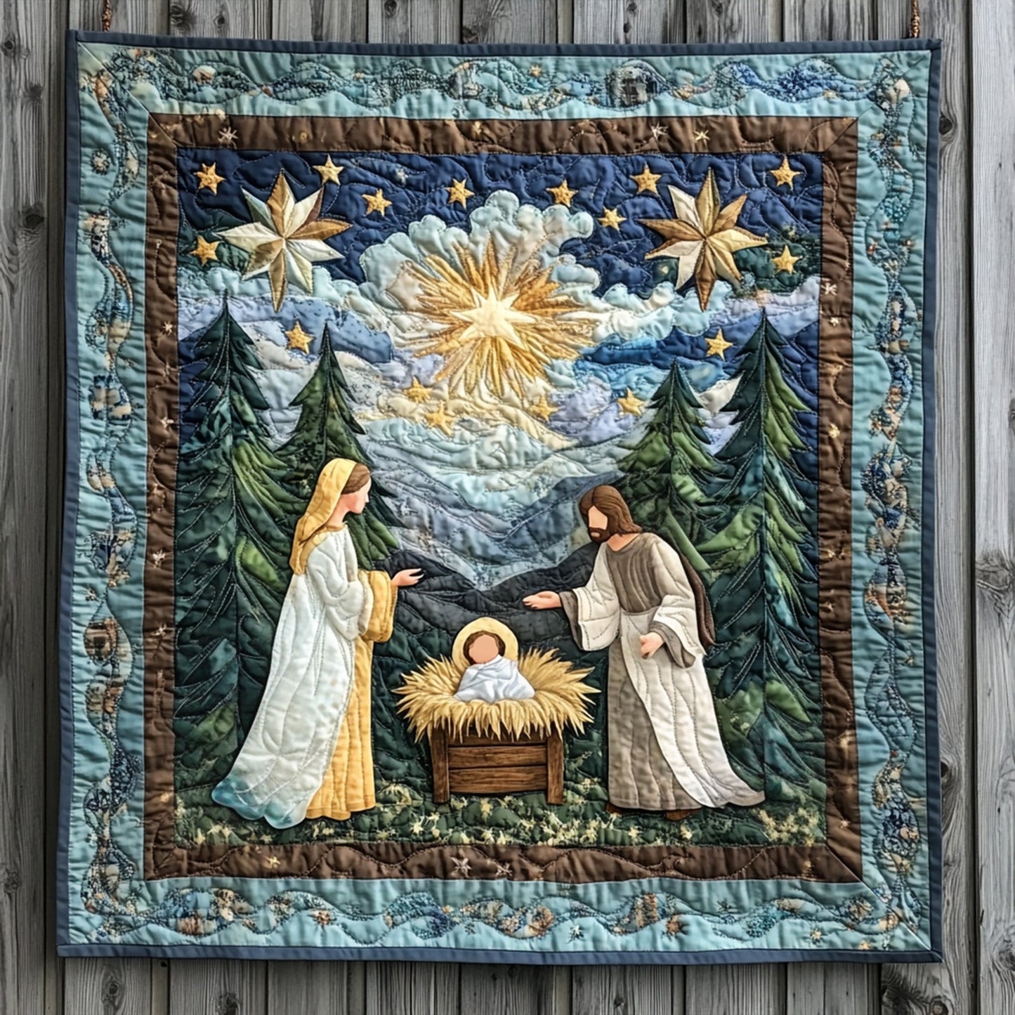 Heavenly Light Quilted Blanket - Throw (55" x 60")