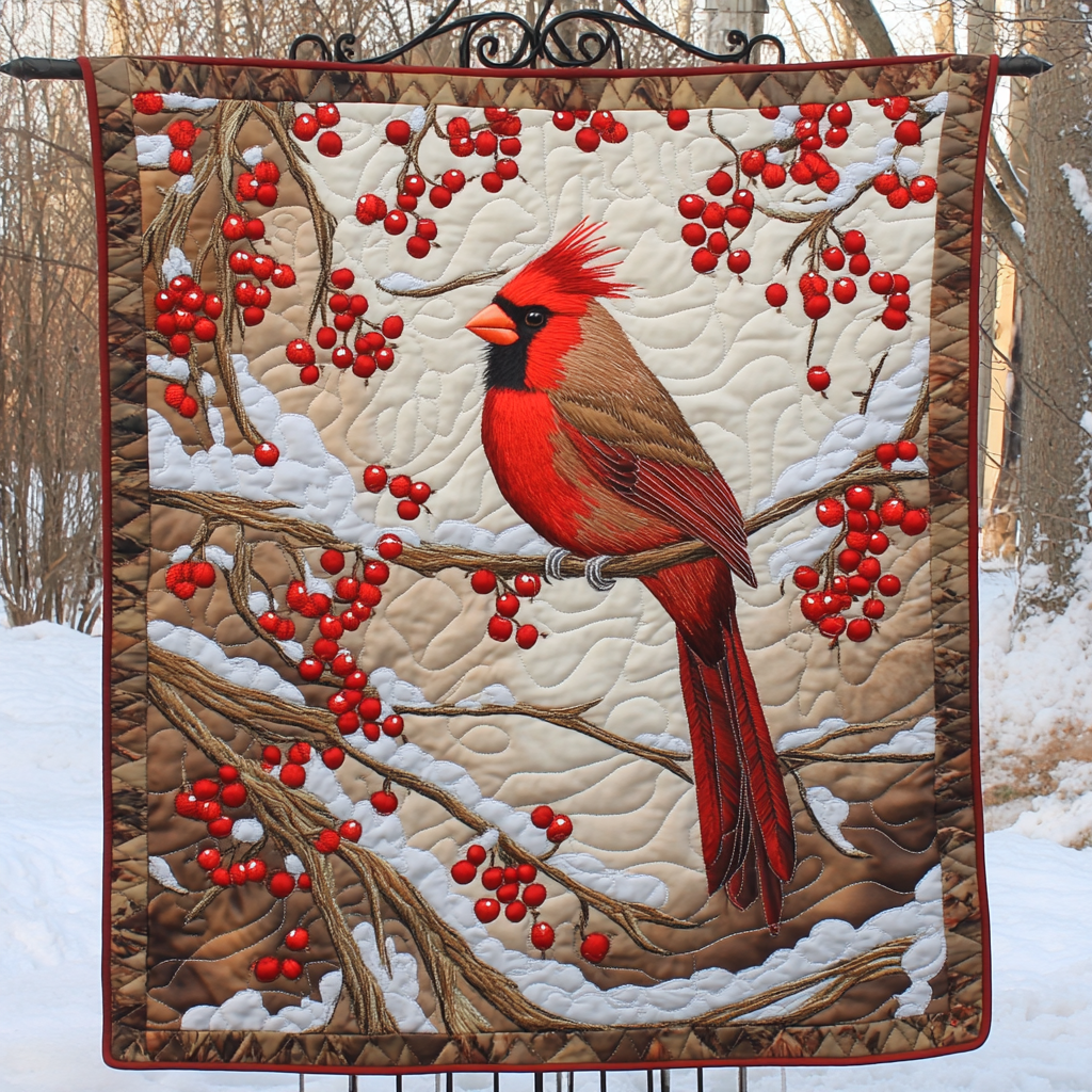 Heavenly Messenger Quilted Blanket - Throw (55" x 60")