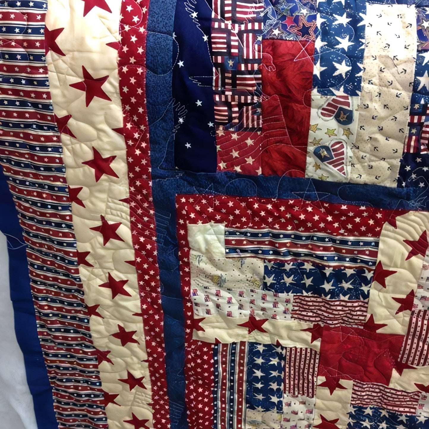Heritage Patchwork Quilted Blanket - Throw (55" x 60")