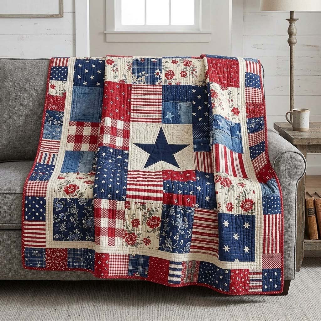 Heritage Block Quilted Blanket - Baby (30" x 40") - Pack 1