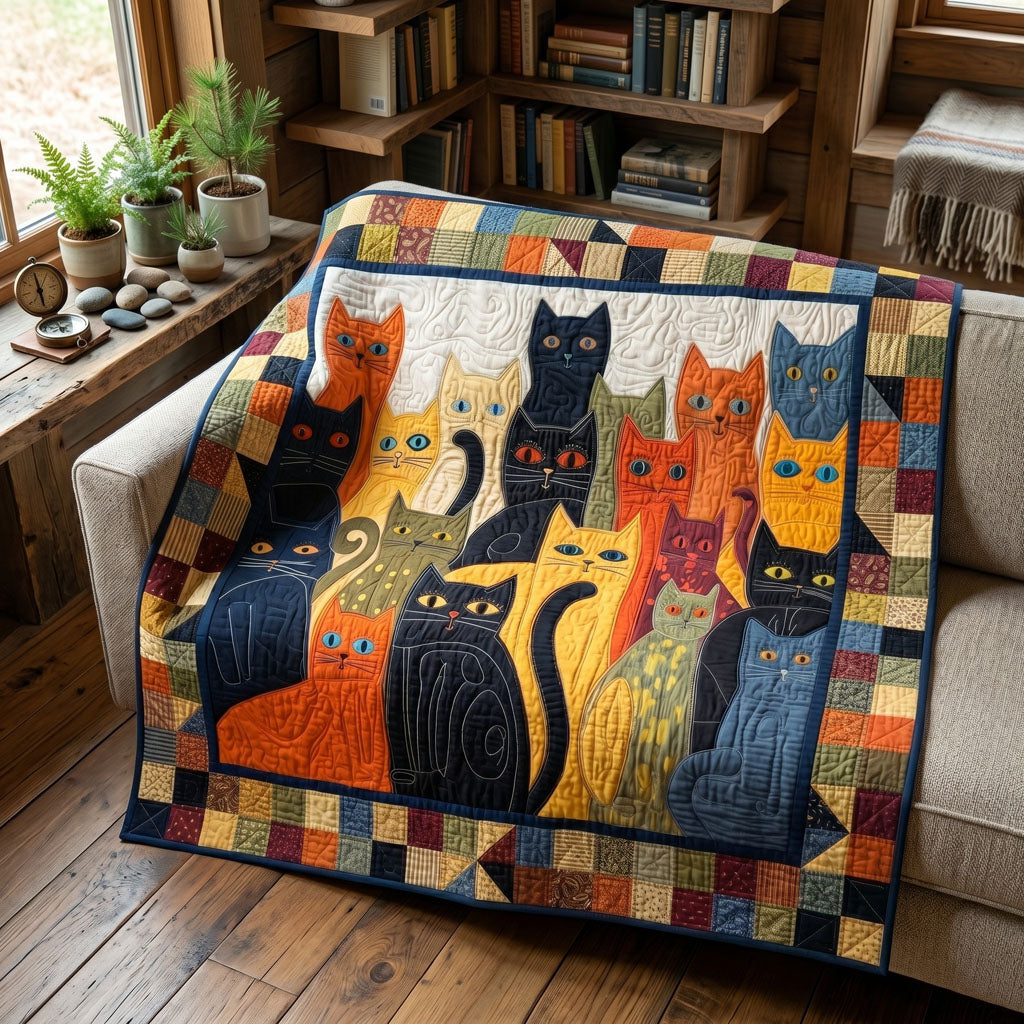 Heritage Hearth Feline Quilted Blanket - Baby (30" x 40") - Pack 1