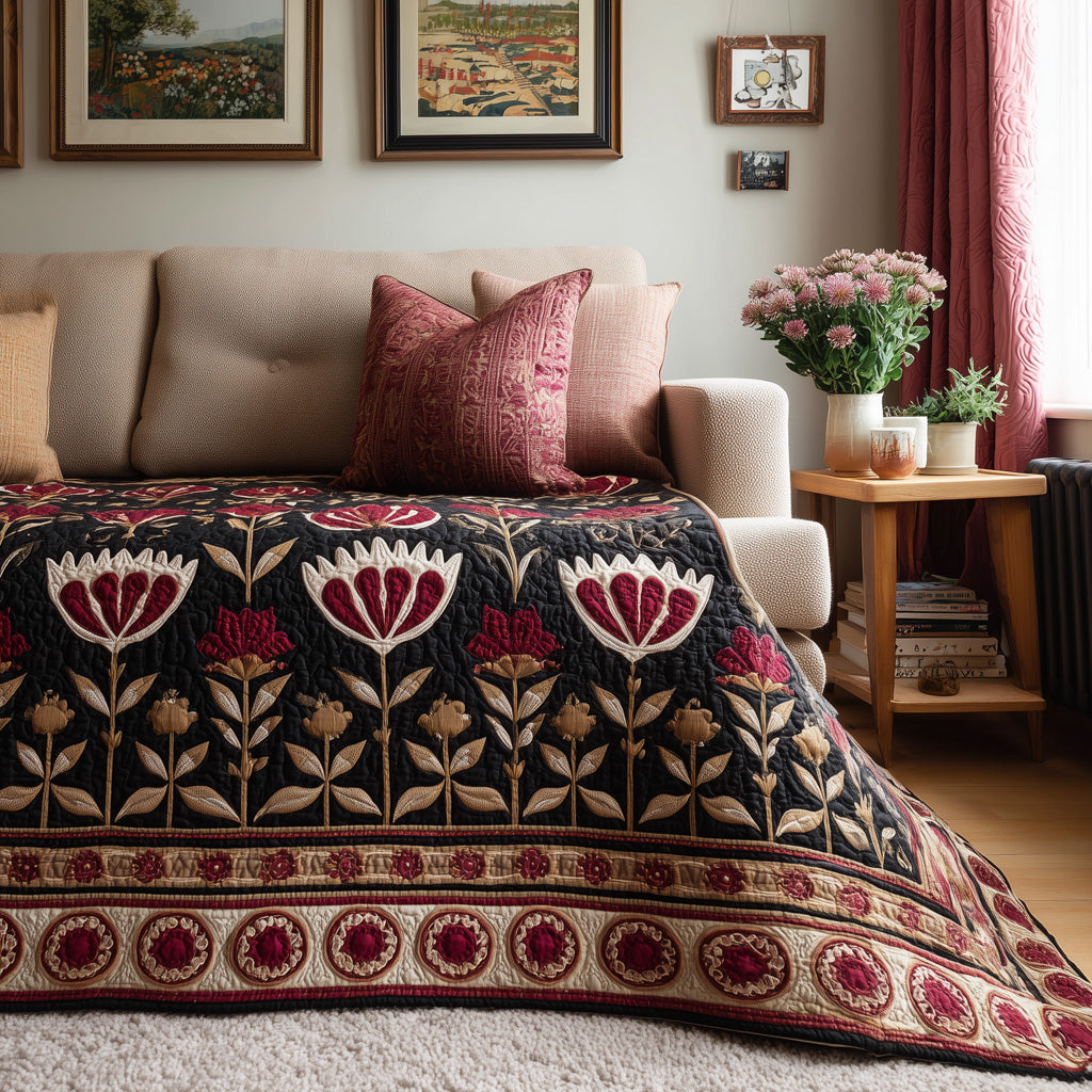 Heritage Paisley Quilted Blanket - Baby (30" x 40") - Pack 1
