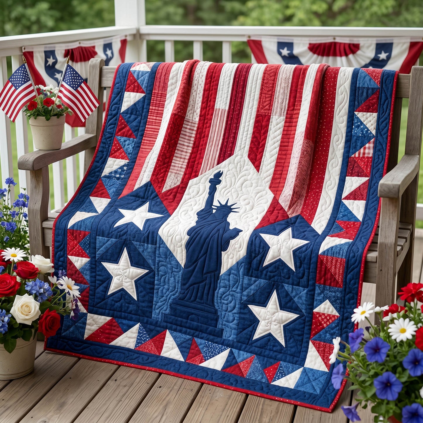 Heritage Stars Quilted Blanket - Baby (30" x 40") - Pack 1