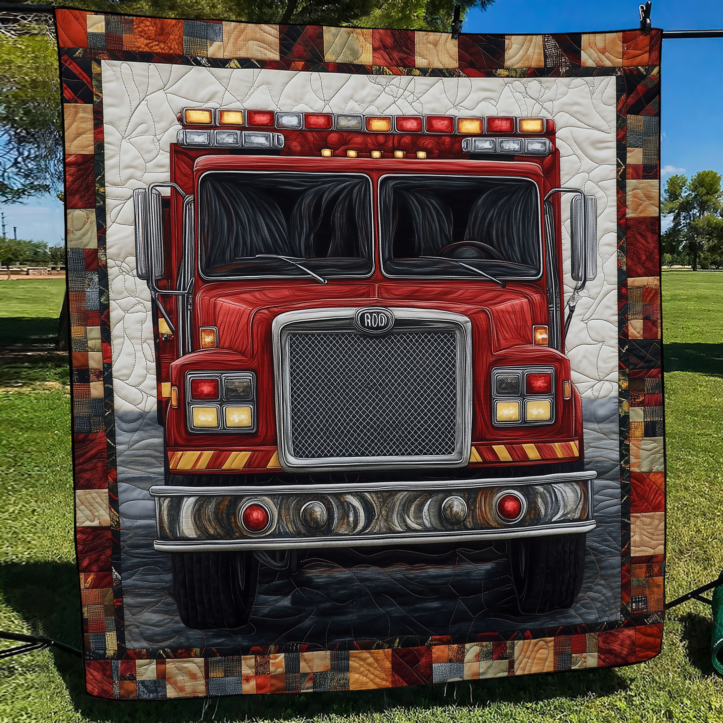 Heroic Duty Quilted Blanket - Throw (55" x 60")