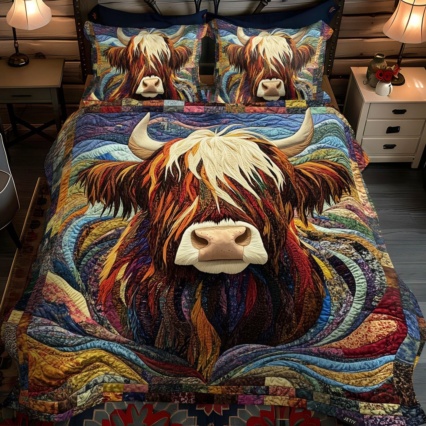 Highland Haven 3-Piece Quilted Bedding Set - Single (59" x 70")