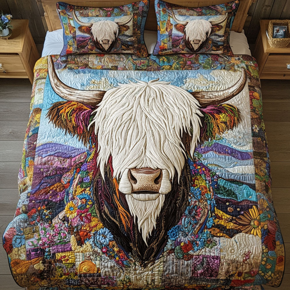 Highland Spirit 3-Piece Quilted Bedding Set - Single (59" x 70")