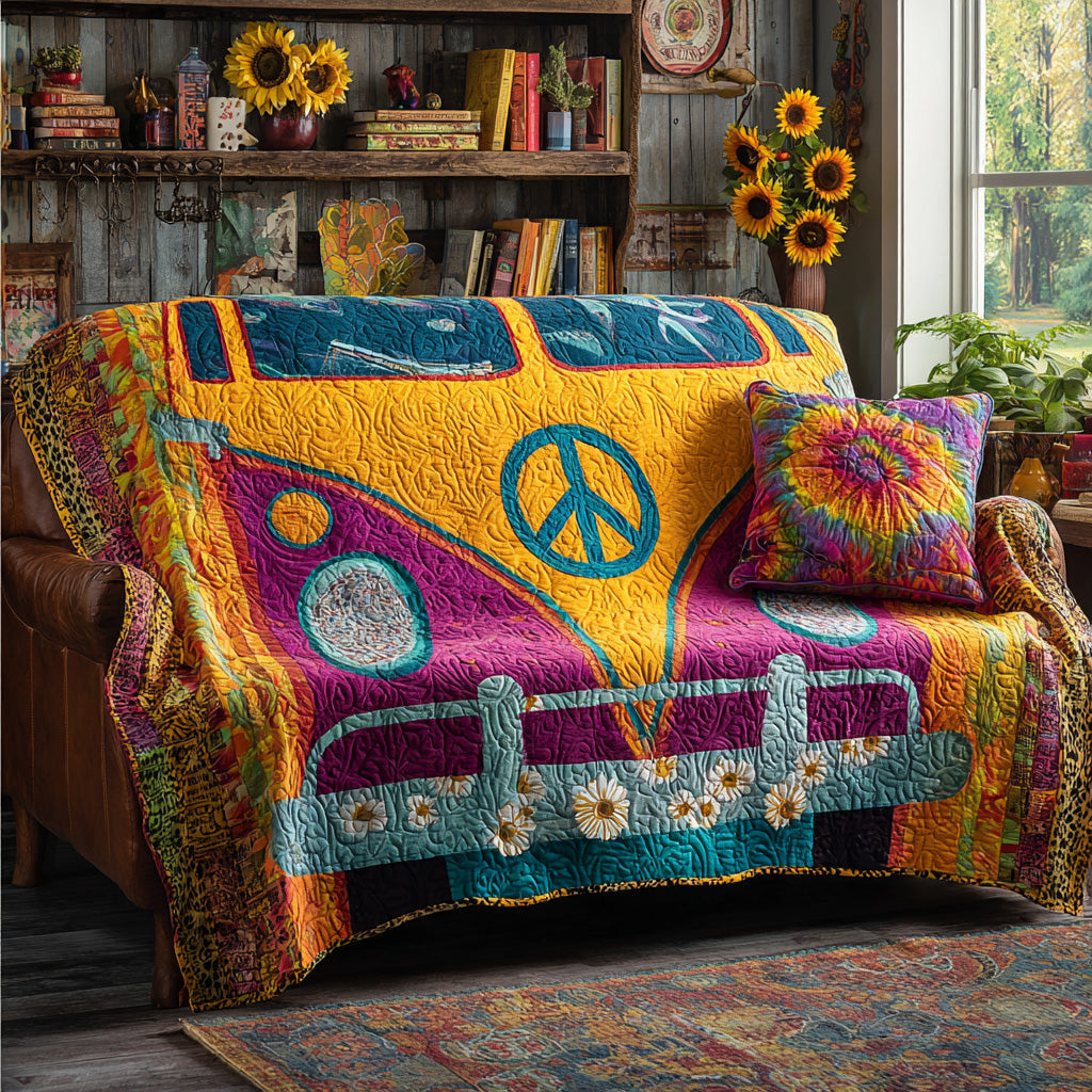 Hippie Drive Quilted Blanket - Baby (30" x 40") - Pack 1
