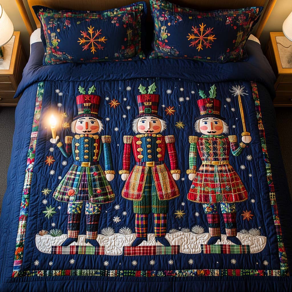 Holiday Defenders 3-Piece Quilted Bedding Set - Single (59" x 70")