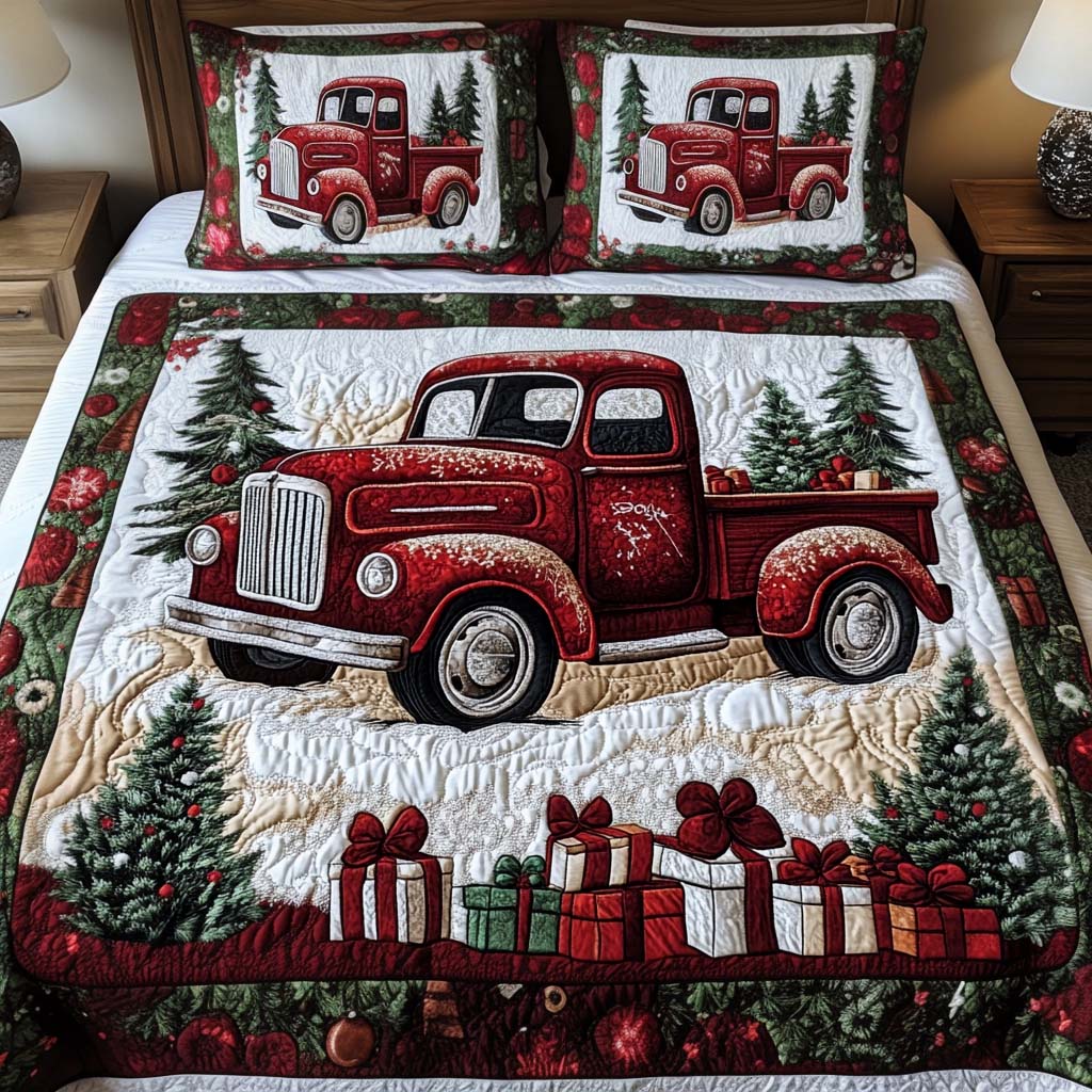 Holiday Haul 3-Piece Quilted Bedding Set - Single (59" x 70")