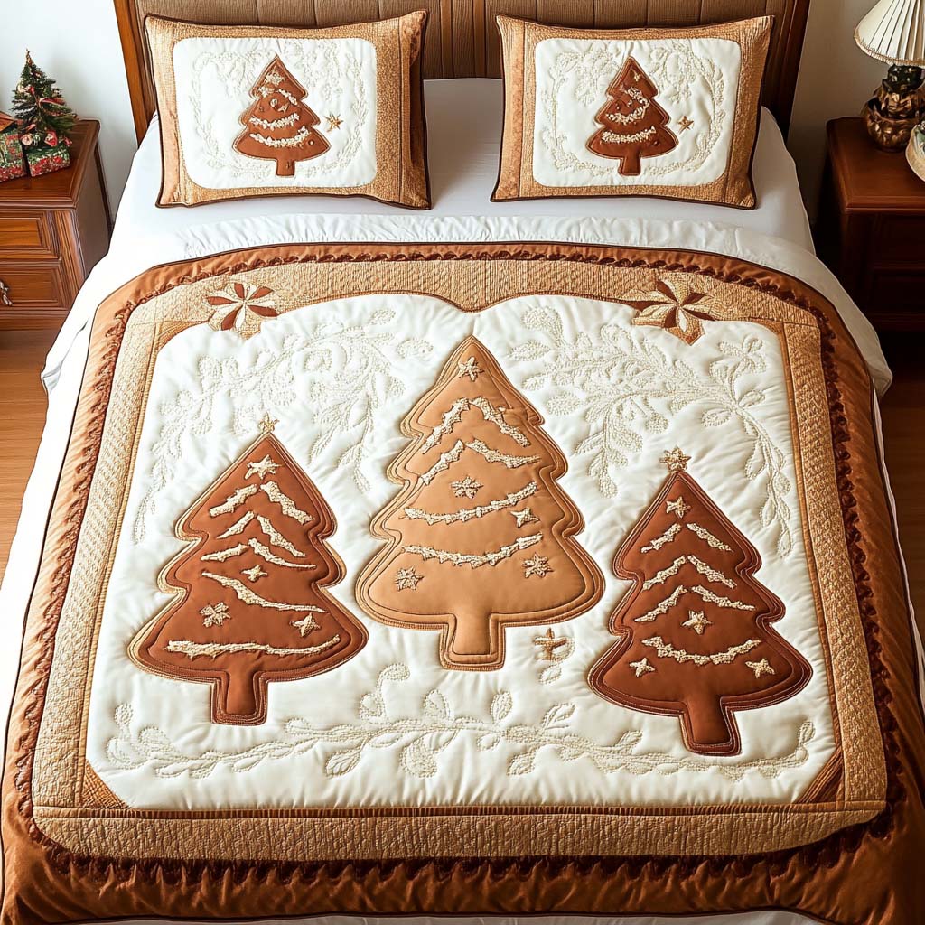 Holiday Pines 3-Piece Quilted Bedding Set - Single (59" x 70")