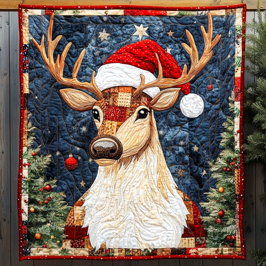 Holiday Antler Majesty Quilted Blanket - Throw (55" x 60")