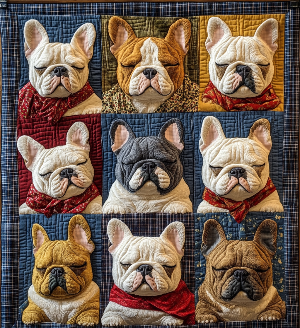 Holiday Hound Haven Quilted Blanket - Throw (55" x 60")