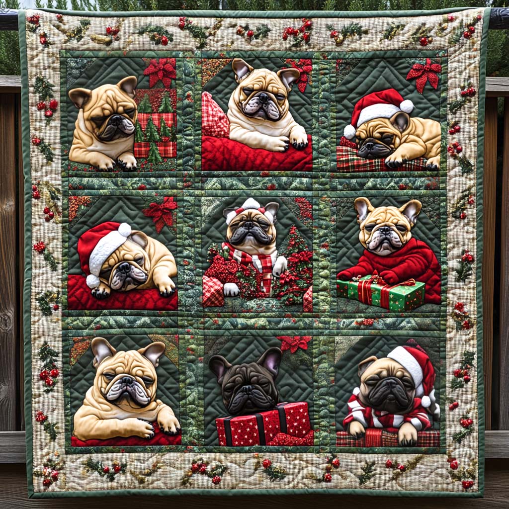 Holiday Joy Quilted Blanket - Throw (55" x 60")