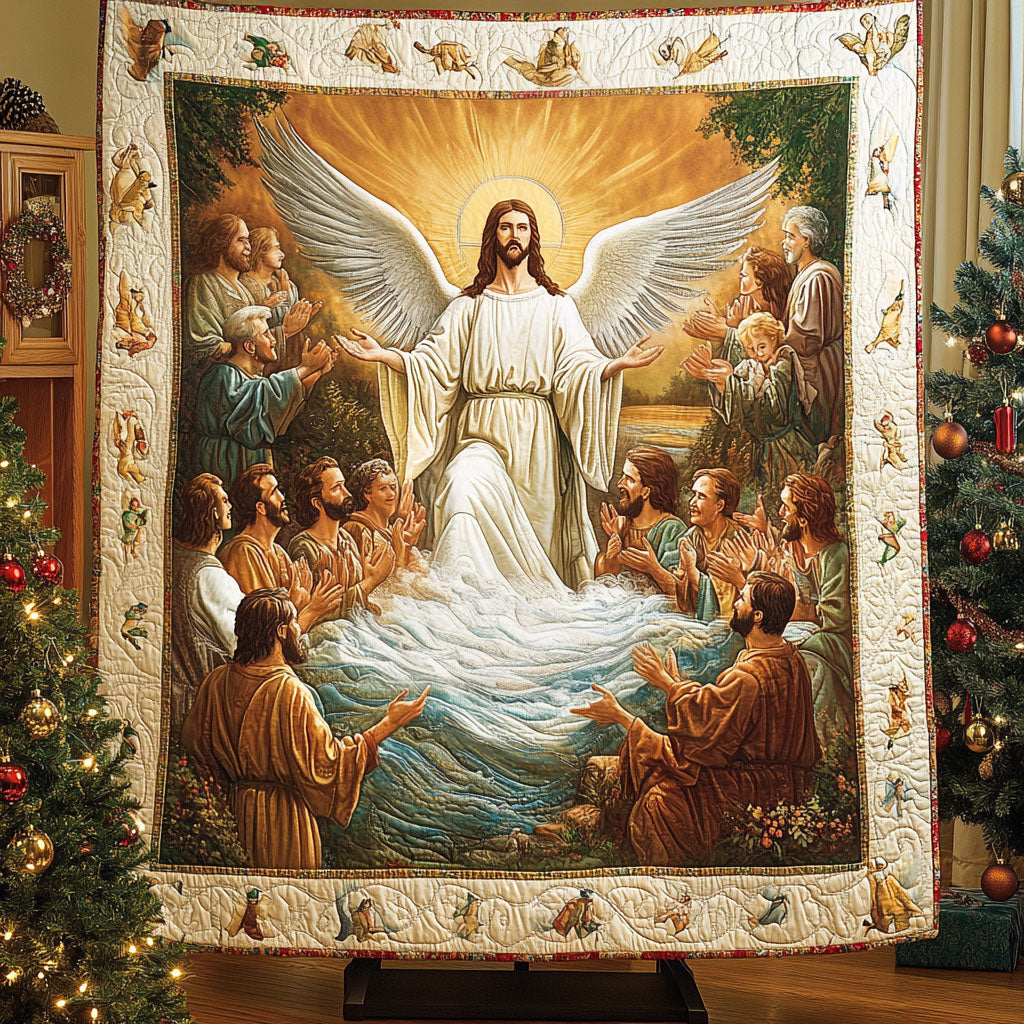 Holy Reverence Quilted Blanket - Throw (55" x 60")