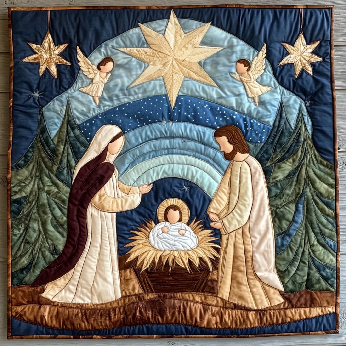 Holy Star Quilted Blanket - Throw (55" x 60")
