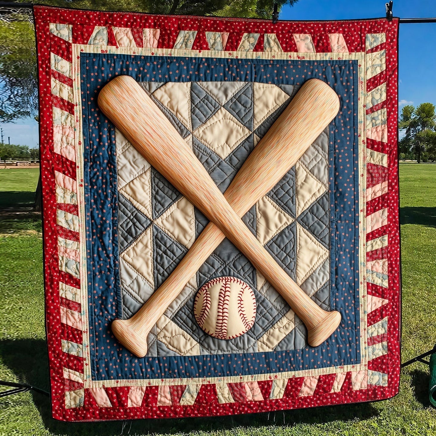 Home Plate Comfort Quilted Blanket - Throw (55" x 60")