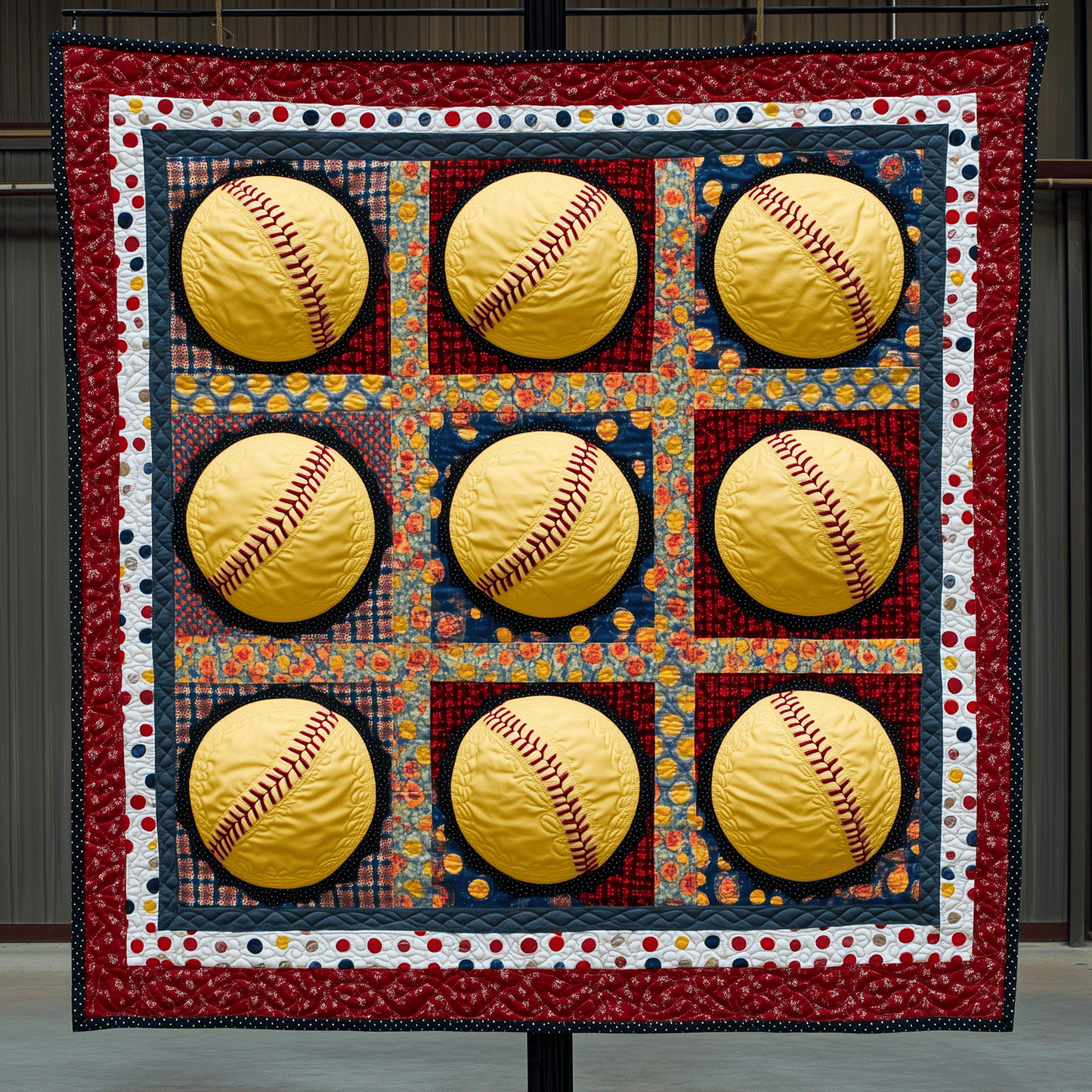 Home Plate Softball Quilted Blanket - Throw (55" x 60")