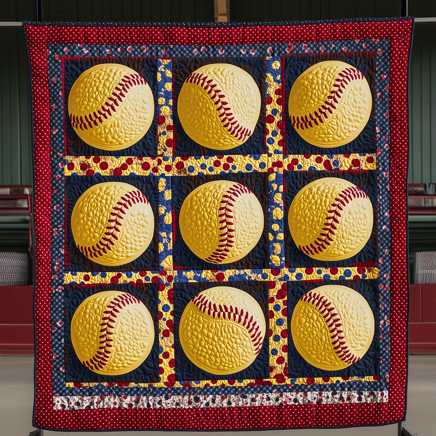 Home Run Comfort Quilted Blanket - Throw (55" x 60")