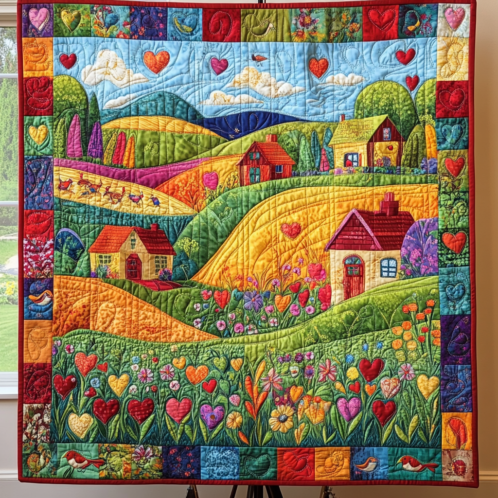 Home Sweet Home Quilted Blanket - Baby (30" x 40")
