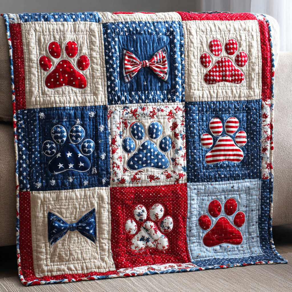 Homefront Paws Quilted Blanket - Baby (30" x 40") - Pack 1
