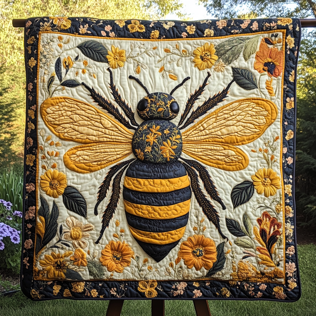 Honeycomb Harmony Quilted Blanket - Throw (55" x 60")