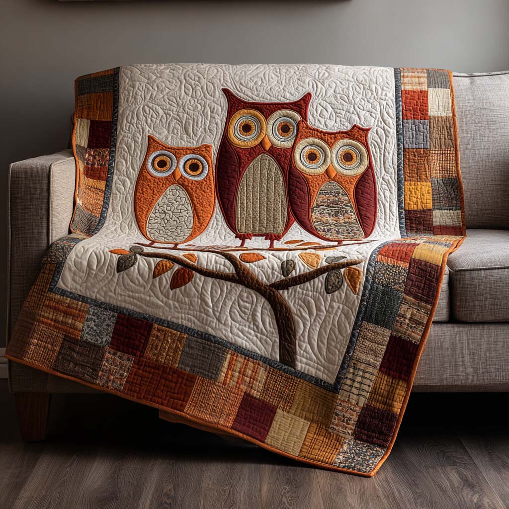 Hoo Hoo Home Quilted Blanket - Baby (30" x 40") - Pack 1
