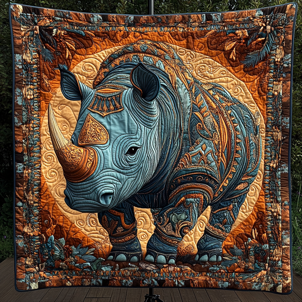 Horned Guardian Quilted Blanket - Throw (55" x 60")