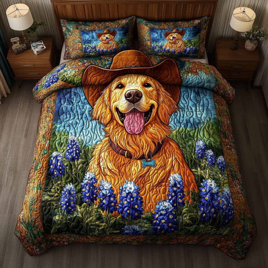 Howdy Howler 3-Piece Quilted Bedding Set - Single (59" x 70")