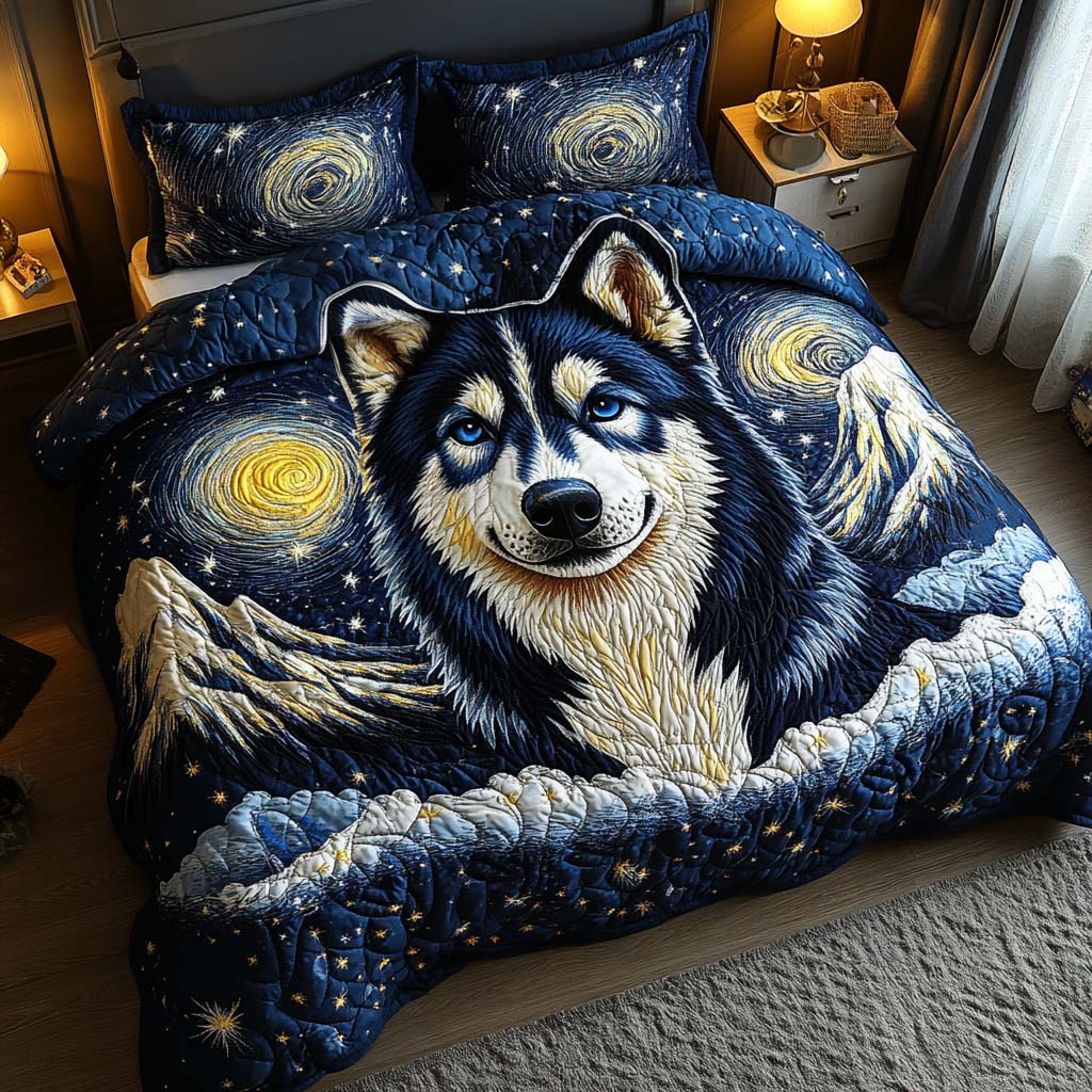 Howl Spirit 3-Piece Quilted Bedding Set - Single (59" x 70")