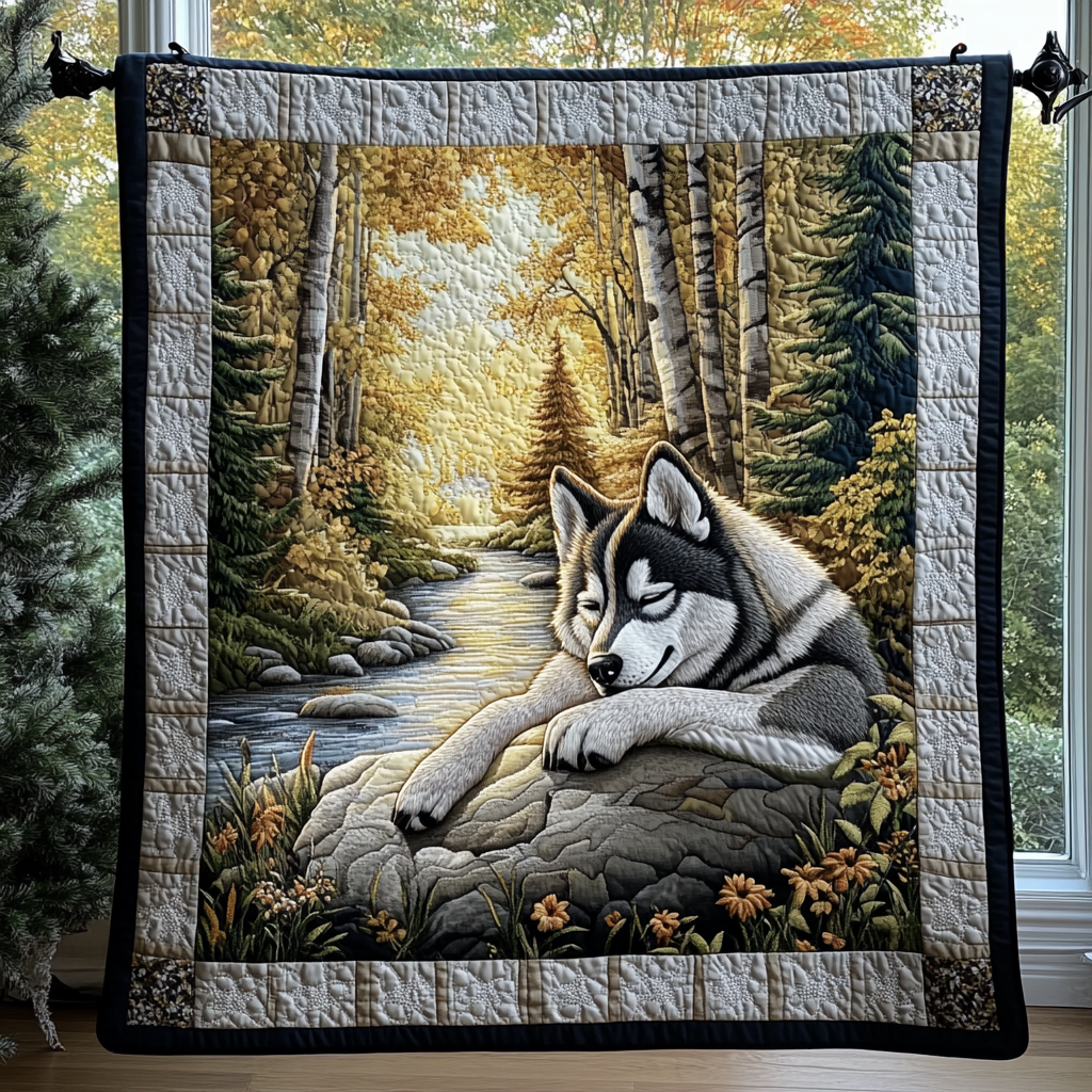 Huskey Spirit Quilted Blanket - Baby (30" x 40")