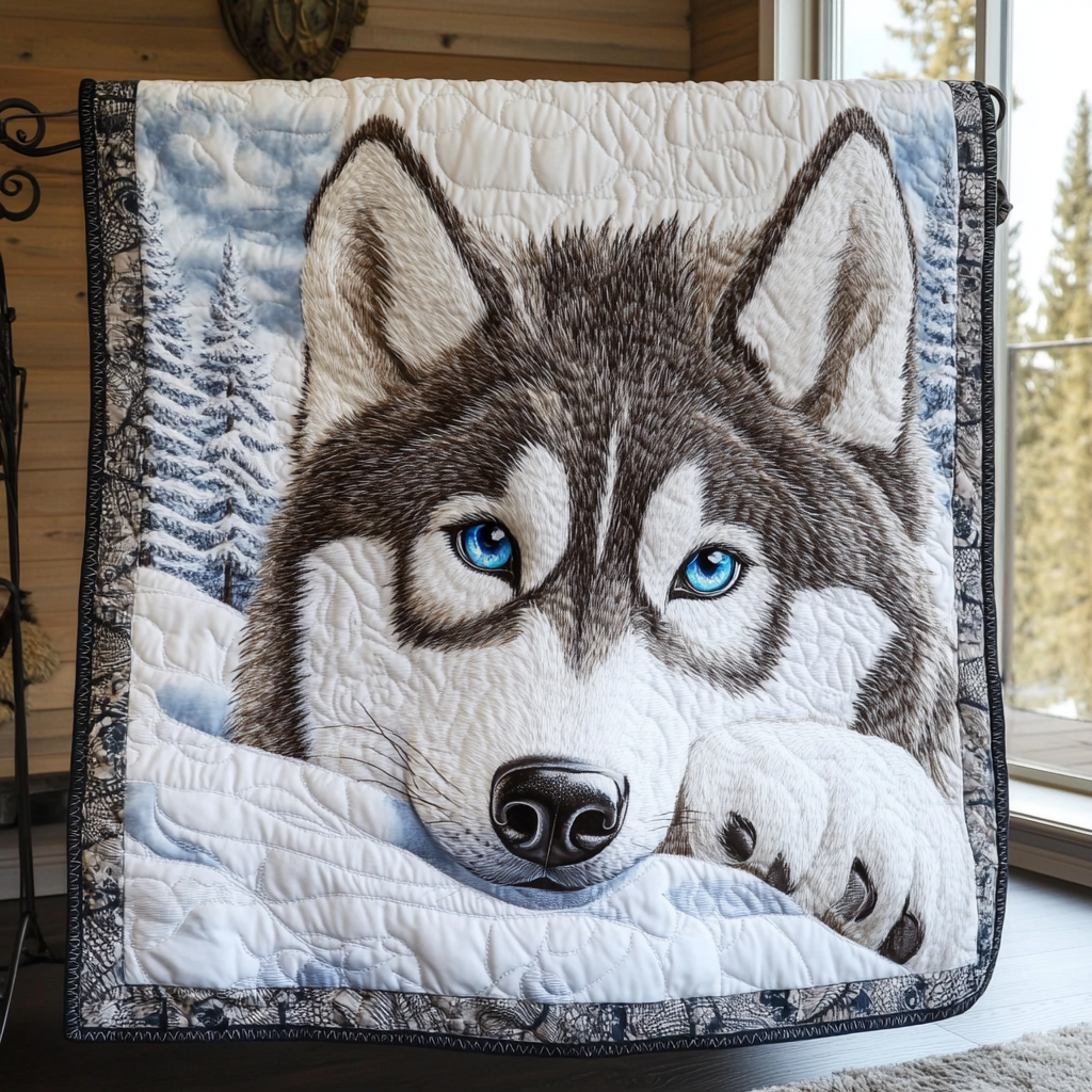 Huskey Trail Quilted Blanket - Baby (30" x 40")