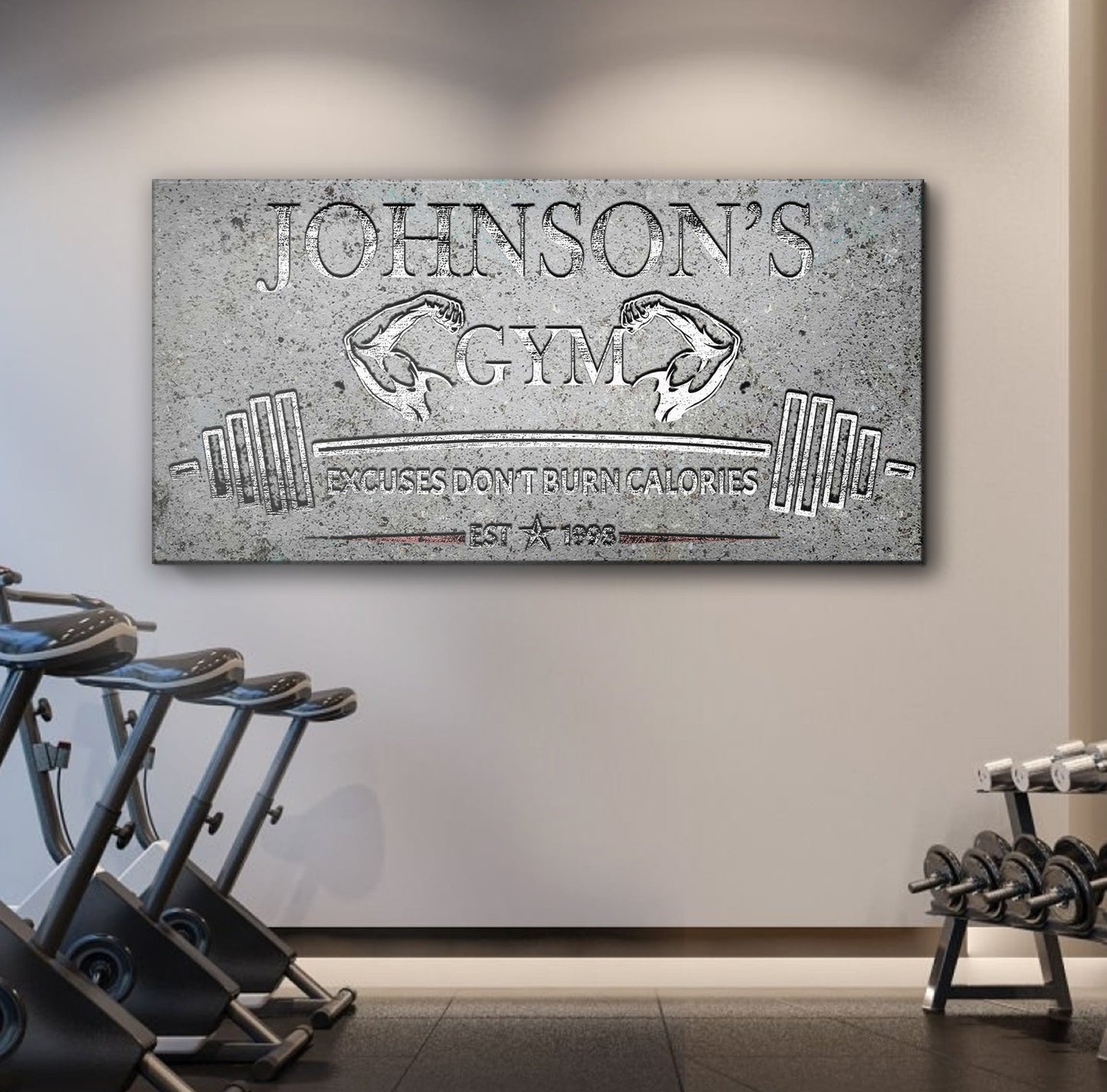 Gym Sign IX - canvas