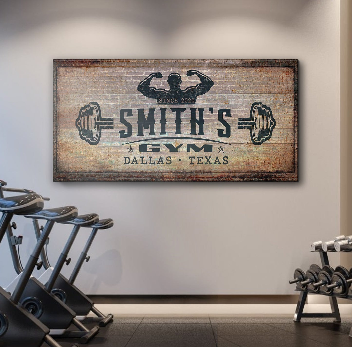 Gym Sign V - canvas