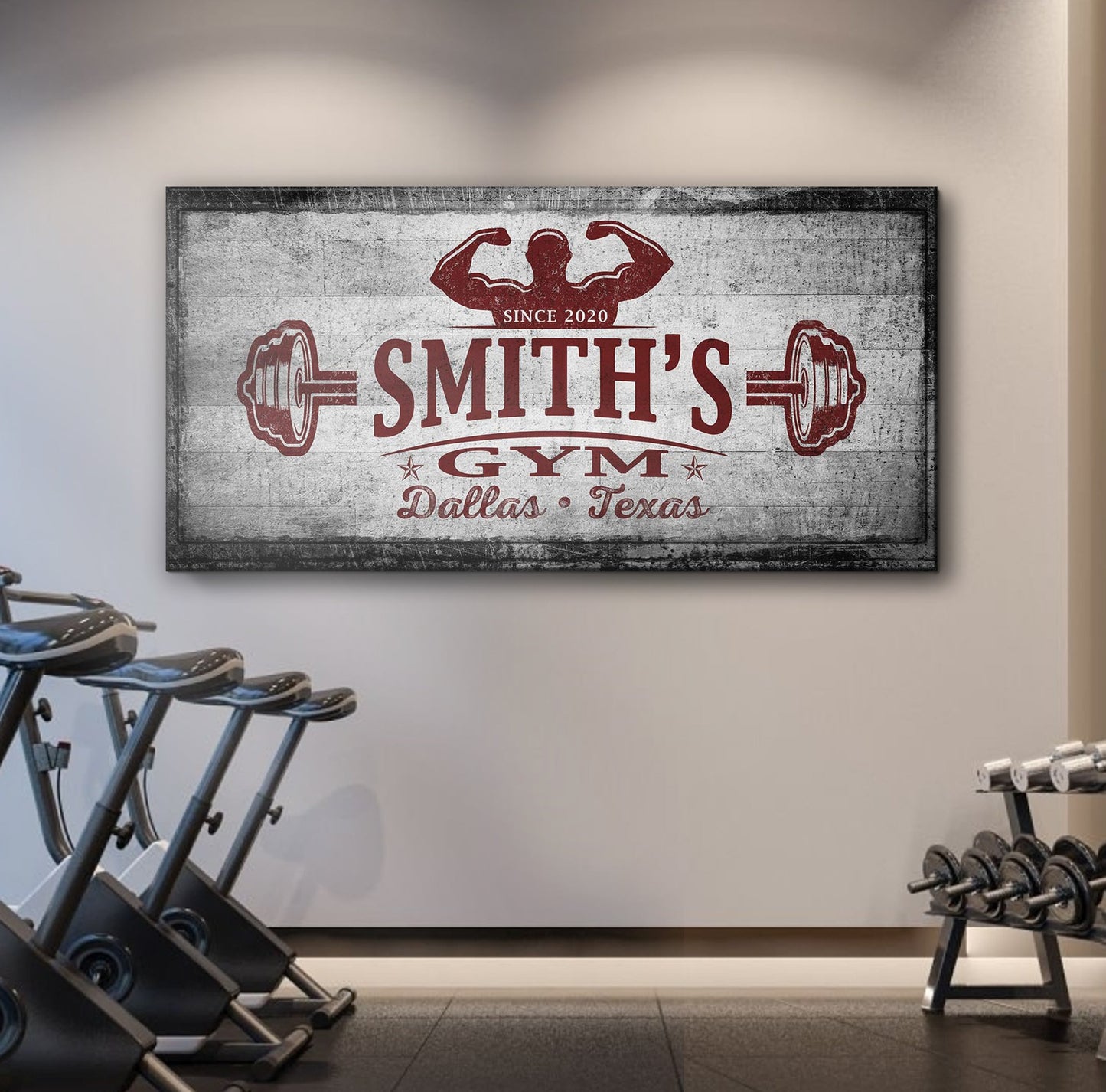 Gym Sign VI - canvas