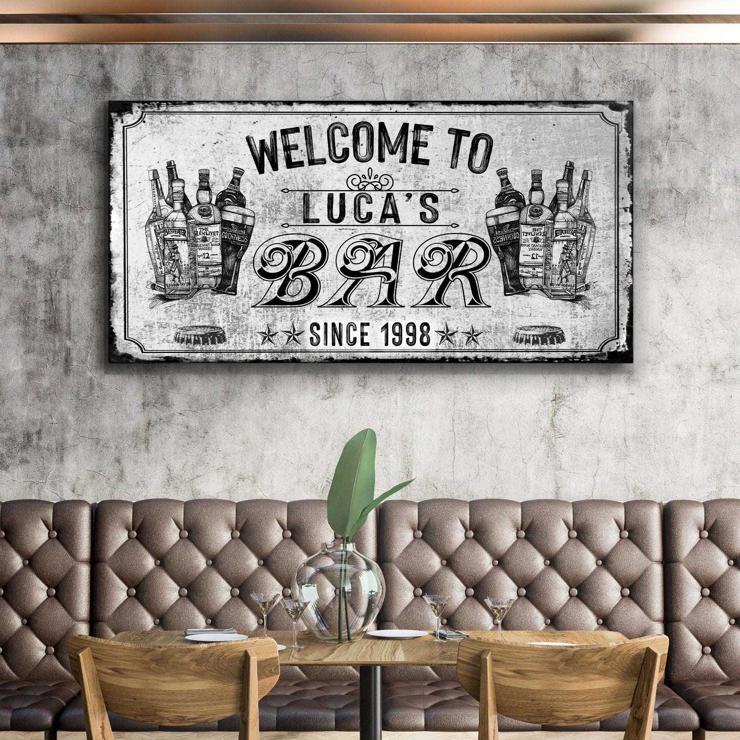 Bar Sign VI - canvas