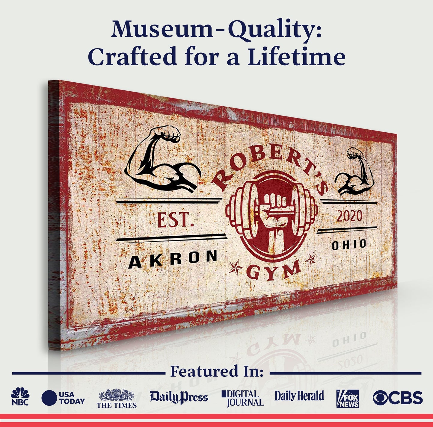 Gym Sign X - canvas