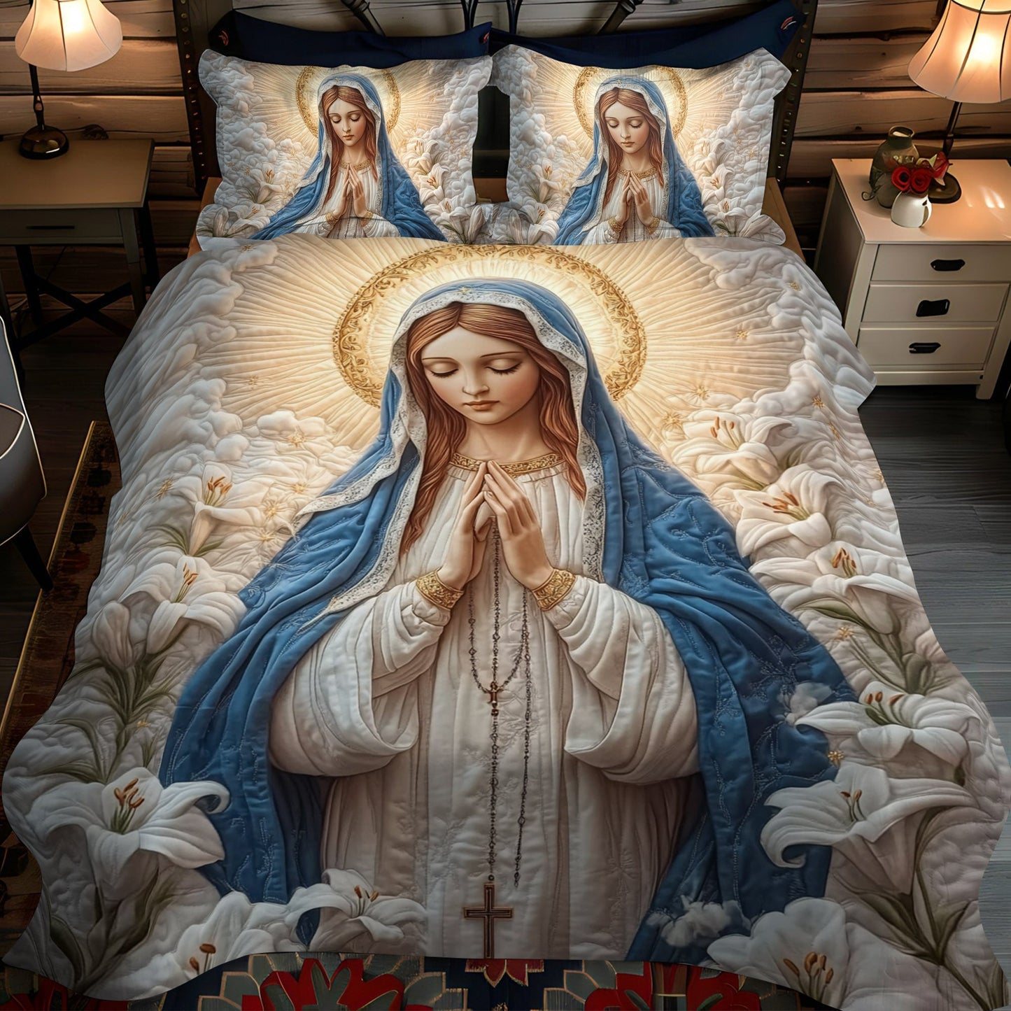 Immaculate Hope 3-Piece Quilted Bedding Set - Single (59" x 70")