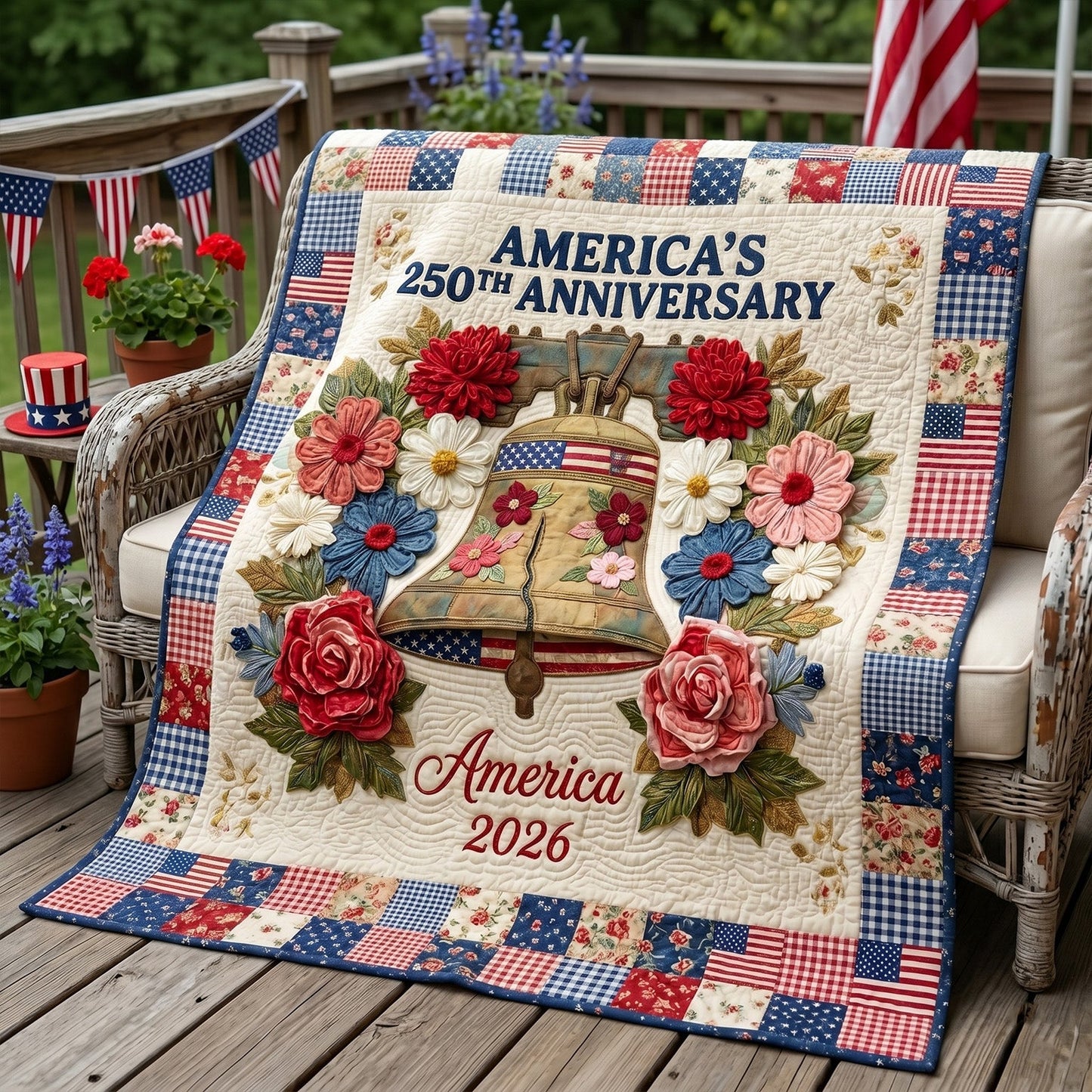 Independence Pride Quilted Blanket - Baby (30" x 40") - Pack 1