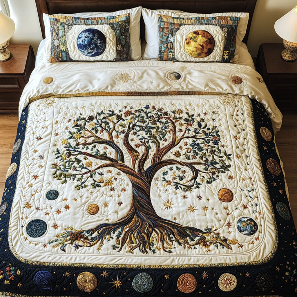 Infinite Growth 3-Piece Quilted Bedding Set - Single (59" x 70")