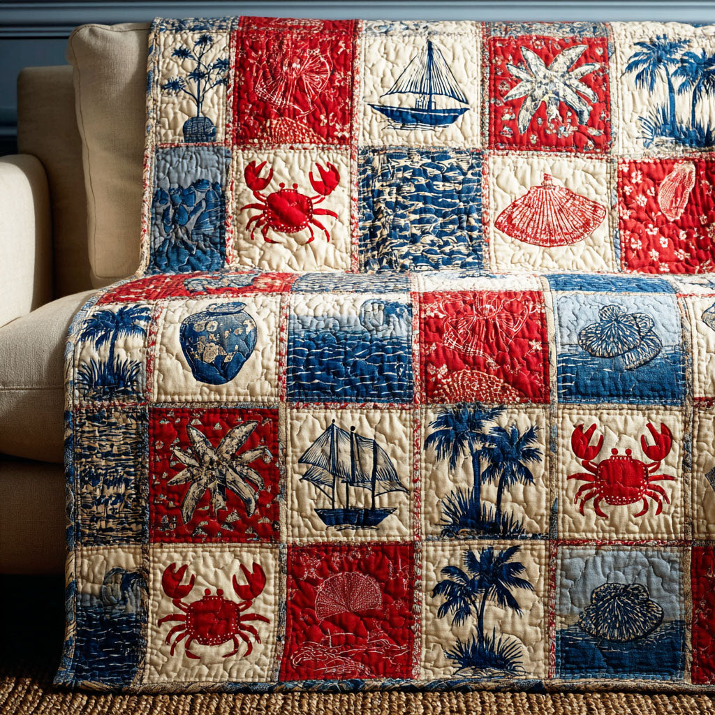 Island Coast Quilted Blanket - Baby (30" x 40") - Pack 1