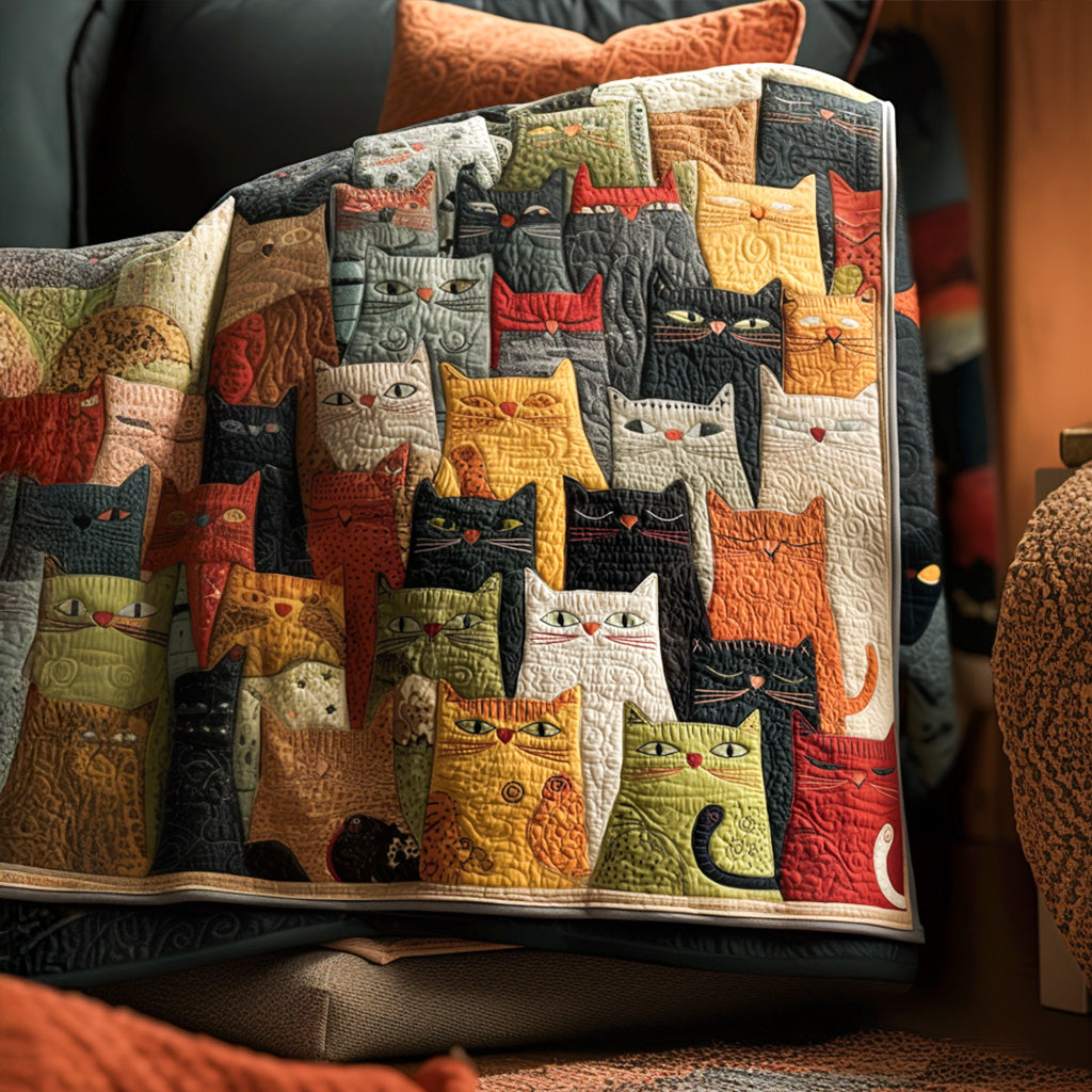 Jolly Cat Quilted Blanket - Baby (30" x 40") - Pack 1